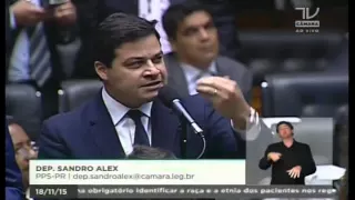Dep. Sandro Alex (PPS) vota contra veto ao voto impresso em eleições