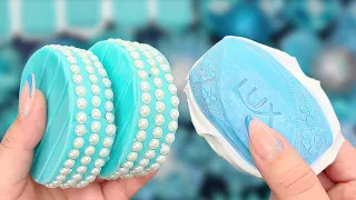 ODDLY SATISFYING ASMR VIDEO | CRUSHING SOAP BOXES WITH STARCH | clay cracking | glitter foam