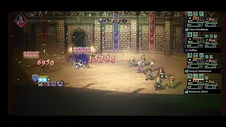 Octopath COTC Beating Ritu in 3 turns