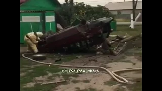 Последствия погони полицейских за пьяным водилой