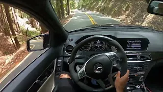 C63 AMG Mountain Cruise & Drift POV (+E90 M3, E46 M3) (Pure Sound)