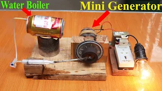 DIY Steam Engine Generator At Home