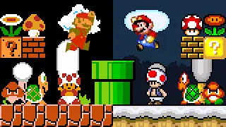 Super Mario World (SNES) - SMB1 REMAKE #2 (Rom Hack). ᴴᴰ