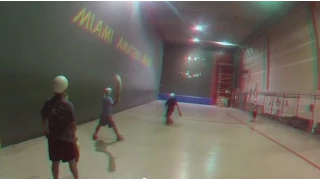 3D (need Red/Blue glasses) Amateur Jai Alai from Helmet cam Gopro