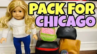 Packing American Girl Doll For Chicago Trip