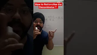 How to Rationalise the Denominator? || Rationalisation #shorts #rationalisation #ytshorts