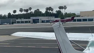Airsmart Pilatus pc 12 landing at Santa Monica airport