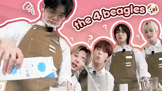 TXT Yeonjun and his four beagles🐶