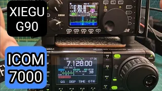 XIEGU G90 & ICOM IC-7000