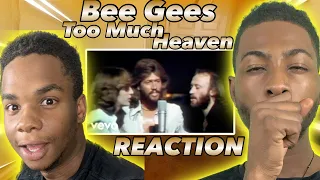 MY 21yr OLD LITTLE BROTHER FIRST TIME HEARING Bee Gees - Too Much Heaven REACTION! HE'S SPEECHLESS!!