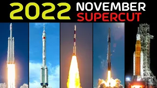 Rocket Launch Compilation 2022 (November SuperCut)