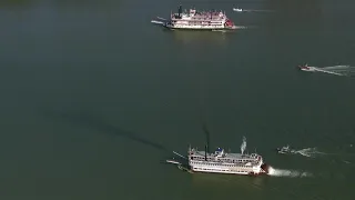 Start of the 2024 Great Steamboat Race