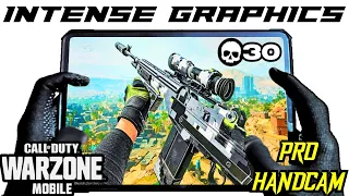 INTENSIVE GRAPHICS + GAMEPLAY 60 FPS WARZONE MOBILE - 120 FPS IPAD PRO 4TH GEN HANDCAM GAMEPLAY