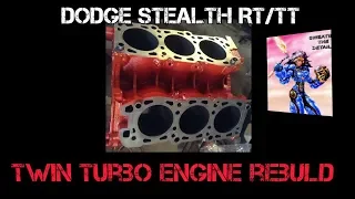Rebuilding a 6G72 Twin Turbo motor