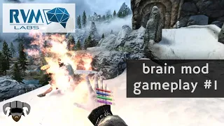 First gameplay with my own brain mod for Skyrim VR!