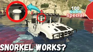 🚜 Do car SNORKEL work in gta online?