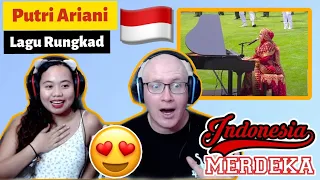 Putri Ariani Gemparkan Istana Nyanyi Lagu Rungkad - Bikin Jokowi Goyang REACTION🇮🇩