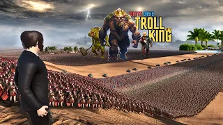 TROLL KING ATTACKS THE WORN HUMANITY ARMY FOR THE OASIS - Ultimate Epic Battle Simulator 2 - UEBS 2