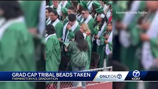 Farmington High School graduate's tribal beads removed raises questions