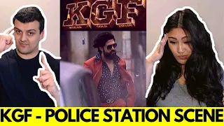 #KGF - POLICE STATION SCENE REACTION!! | KANNADA | Yash | Srinidhi Shetty | Prashanth Neel |