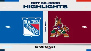 NHL Highlights | Rangers vs. Coyotes - October 30, 2022