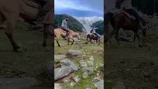 Baisaran Valley- Mini Switzerland Pahalgam 2023 #nature #horse #valley #mountains #adventure #viral
