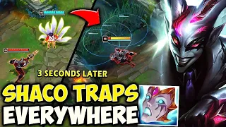When Pink Ward creates a mine field of TRAPS! (Hilarious Shaco Baits)