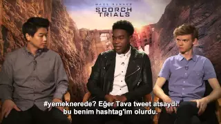 Maze Runner: The Scorch Trials Cast Live Tweets Inside Movie - Türkçe Altyazılı