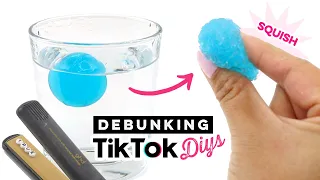 Debunking 3 DIY Viral Videos from TikTok! Jelly Balls, Melted Beads and Frozen Slime?