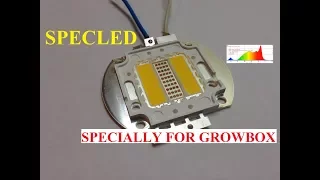 LED arrays 100W, 3 channel, white + 660nm. Special for plant and growbox. Spectrum
