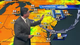 Variable clouds, sun and warm on Thursday