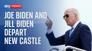 Joe Biden and Jill Biden depart New Castle to Joint Base Andrews