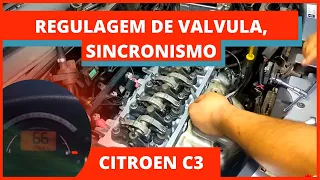 Regulagem de válvula e sincronismo do motor 1.4 8v (TU3JP) linha Peugeot e Citroen