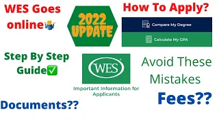 MISTAKES TO AVOID | HOW TO APPLY FOR ECA FROM WES 2022 | CANADA IMMIGRATION | STEP BY STEP GUIDE |PR