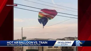 Witnesses describe hot air balloon going down