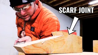 Making An Amazing Timber Frame Joint (SCARF JOINT)