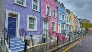 Rainy London Spring Walk 2024 ☔️ Belgravia, Chelsea, Knightsbridge & South Kensington 🌸 4K HDR