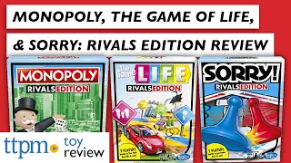 Rivals Edition Games: Monopoly, The Game of Life, and Sorry! from Hasbro