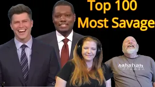 SNL 100 Most Savage Weekend Update Jokes of All Time - Reaction Video