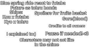 Futaba future as..?-blue spring ride react - spoilers - credits to all owners  1/1