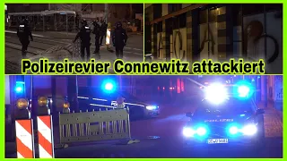❎️GRAFFITI ATTACKE auf Polizeirevier in Leipzig-Connewitz🚓BARRIKADEN errichtet❎️