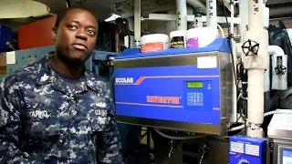 US Navy Ship's Laundry Operation