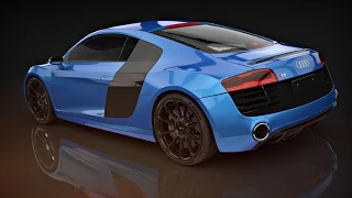 Audi R8 v10 plus | 3Ds Max Timelapse