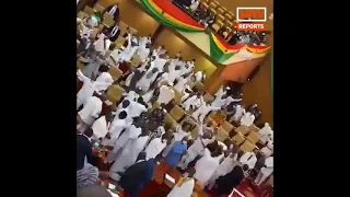 Chaos In Ghana's Parliament As Akufo Addo Is Sworn In