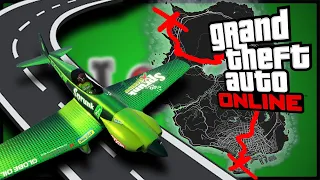 Can you DRIVE a plane across the map in GTA 5 Online without Dying?