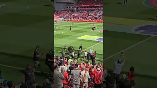 INCREDIBLE ovation as Jurgen Klopp walks out at Anfield for final time as Liverpool manager
