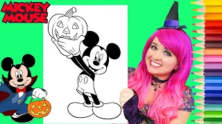 How To Color Mickey Mouse Halloween | Pencils