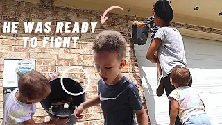 Toddler wanted to fight his baby sister | Mom of 3 DAY IN THE LIFE