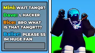 I Tricked Everyone Into Thinking I'm TANQR... (Roblox Bedwars)