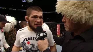 UFC 223: Khabib Nurmagomedov Octagon Interview